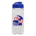 20 Oz. Clear Sports Bottle with USA Flip top lid -  