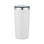 20 Oz. Double Wall Tumbler with Plastic Liner - Full Color - White