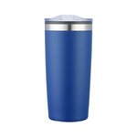 20 Oz. Double Wall Tumbler with Plastic Liner - Silkscreen - Navy Blue
