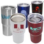 20 oz. Double Wall Tumbler with Vacuum Sealer - Silver