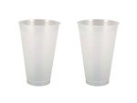 20 oz. Frost-Flex Reusable, Unbreakable Plastic Stadium Cup - Frosted