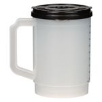20 Oz. Medical Tumbler With Measurements - White with Black