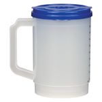 20 Oz. Medical Tumbler With Measurements - White With Blue
