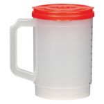 20 Oz. Medical Tumbler With Measurements - White with Red
