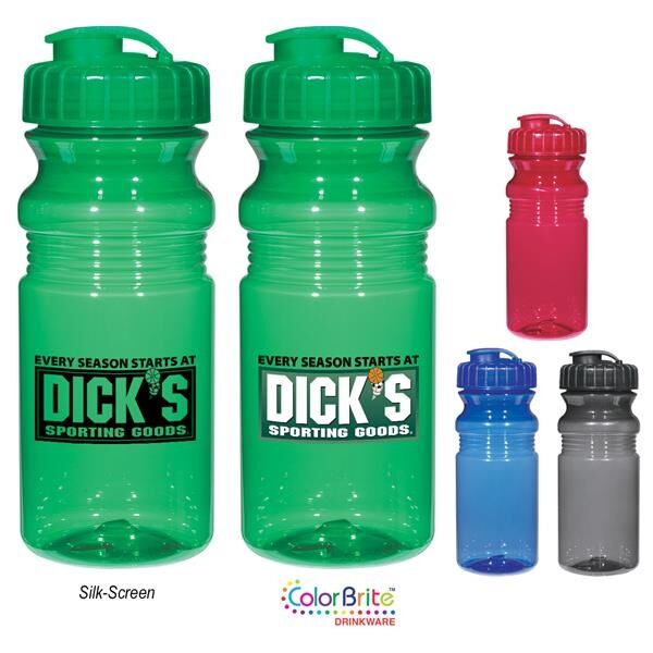 Main Product Image for Giveaway 20 Oz Poly-Clear (TM) Fitness Bottle With Super Sipper