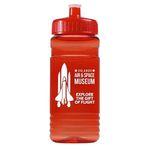 20 Oz. Recycled PETE Bottle With Pull Pull Lid -  