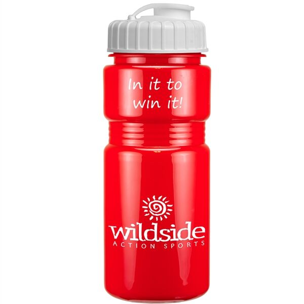 Main Product Image for 20Oz Solid Recreation Bottle With Flip Top Lid