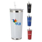 Buy 20 oz. Stainless Steel Tumbler with Straw