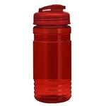 20 oz. UpCycle RPET Bottle USA Flip Top Lid - Digital - T. Red