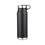 20 Oz. Vacuum Water Bottle with Removable SS Lid - Black