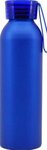20oz. Aluminum Bottle with Silicone Carrying Strap - Blue