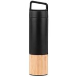 20oz. Bamboo-Wrapped Insulated Water Bottle with Handle