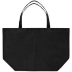 20x13 Eco-Friendly 80GSM Non-Woven Tote - Black