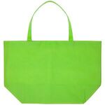 20x13 Eco-Friendly 80GSM Non-Woven Tote - Lime Green