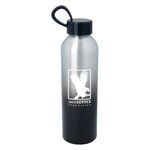 21 Oz. Aluminum Chroma Bottle - Silver With Black