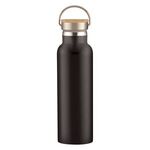 21 Oz. Full Laser Tipton Stainless Steel Bottle With Bamb... - Black