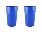 22 oz. Fluted Stadium Plastic Cup - Royal Blue