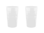 22 oz. Fluted Stadium Plastic Cup - White