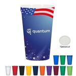 22 Oz. Full Color Big Game Stadium Cup - Navy Blue