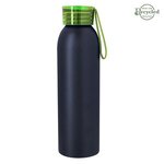 22 Oz. Full Color Darby Aluminum Bottle - Lime Lid