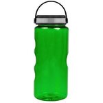 22 Oz. MIni Mountain Bottle EZ-Grip Lid - Transparent Green