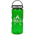 22 Oz. MIni Mountain Bottle EZ-Grip Lid - Transparent Green