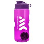 22 Oz. Mini Shaker Bottle with Flip Lid - Fuchsia