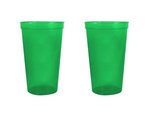 22 oz. Smooth Wall Plastic Stadium Cup - Translucent Green