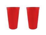 22 oz. Smooth Walled Stadium Cup - Large Quantity - Red