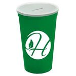 22 Oz. Stadium Cup With Coin Slot Lid -  