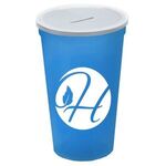 22 Oz. Stadium Cup With Coin Slot Lid -  