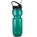 22 oz. Translucent Bike Bottle with Sport Sip Lid - Translucent Aqua