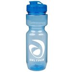 22oz Translucent Bike Bottle with Flip Top Lid