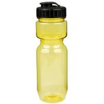 22oz Translucent Bike Bottle with Flip Top Lid