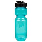 22oz Translucent Bike Bottle with Flip Top Lid