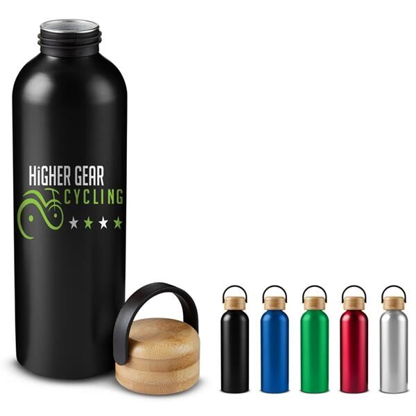 Main Product Image for Promotional 23.6 Oz Refresh Aluminum Bottle & Bamboo Lid