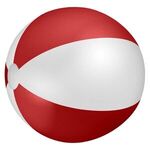 24" Beach Ball - White with Red