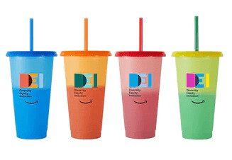 Main Product Image for 24 Oz Chameleon 4 Pc Set Color Changing Tumblers