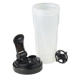 24 Oz Shake-It(TM) Bottle - Clear-black