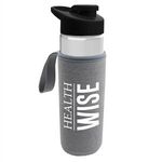 24 oz. Bottle & Caddy - Drink Thru Lid -  