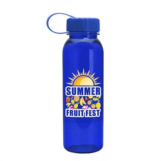 Main Product Image for 24 Oz Bottle & Tethered Lid - Full Color