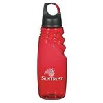 24 Oz. Crest Carabiner Sports Bottle - Red