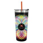 24 Oz. Full Color Colma Basics Tumbler - Black