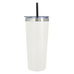 24 Oz. Full Laser Colma Basics Tumbler - Black Straw