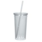 24 Oz. Newport Acrylic Tumbler With Straw -  