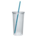 24 Oz. Newport Acrylic Tumbler With Straw -  