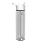 24 Oz. Slim Fit Bottle With Flip Straw - Digital - Clear