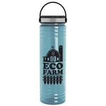 24 oz. Slim Fit UpCycle rPET Bottles with EZ Grip lid - Glacier Blue