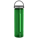 24 oz. Slim Fit UpCycle RPET Bottles with EZ Grip Lid - Transparent Green
