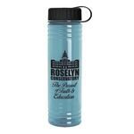 24 oz. Slim Fit UpCycle rPET Bottles with Tethered Lid - Glacier Blue